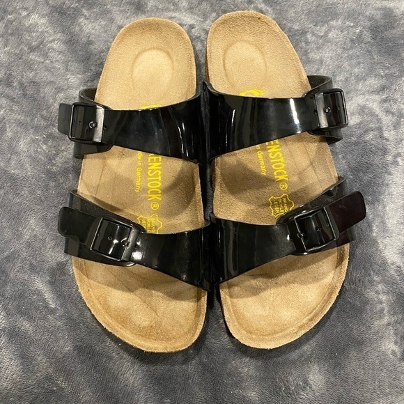 Birkenstock Papillio Black sandals size 5-5.5 - Picture 1 of 4